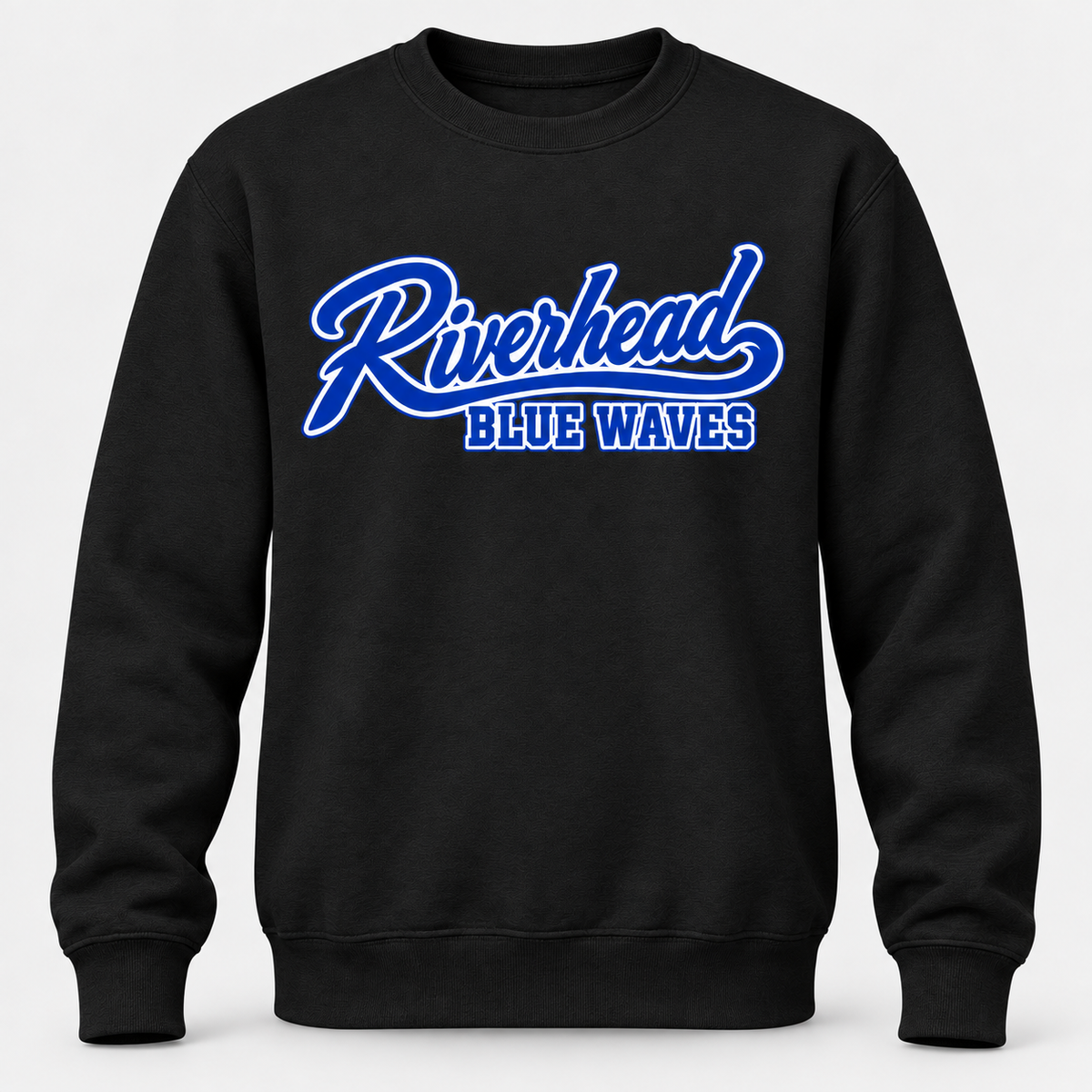 Riverhead Blue Waves baseball script crew-Black