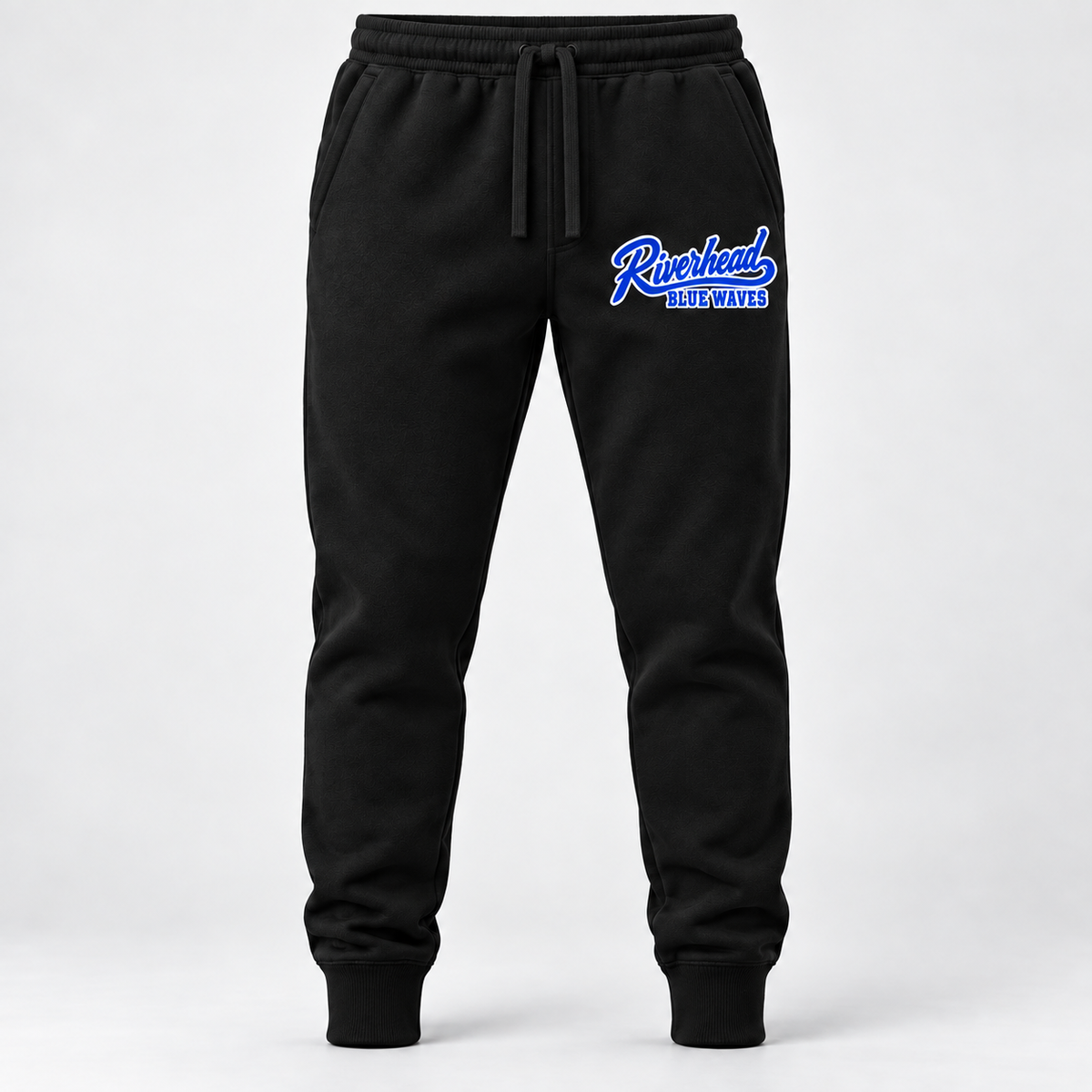 Riverhead Blue Waves baseball script jog-Black