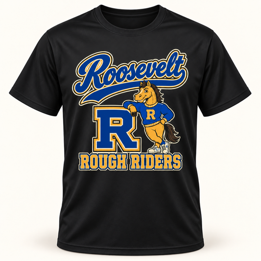 Roosevelt retro-riders performance in Black, digital product mockup
