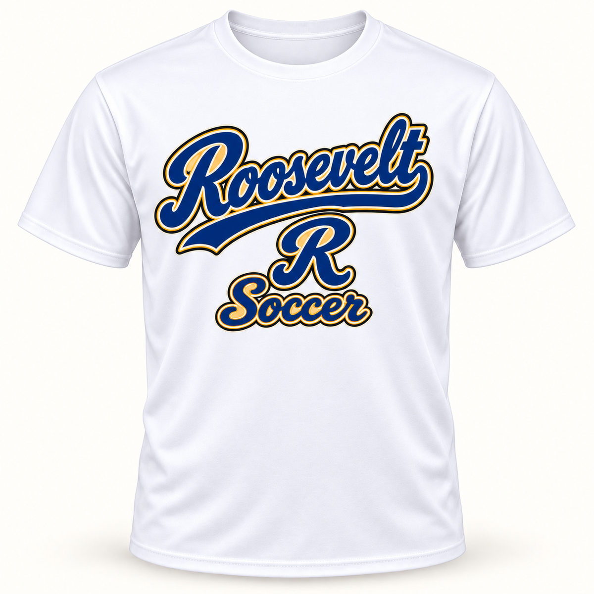 Roosevelt script-script performance in White, digital product mockup