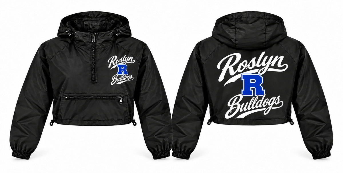 Roslyn Bulldogs windbreaker front and back