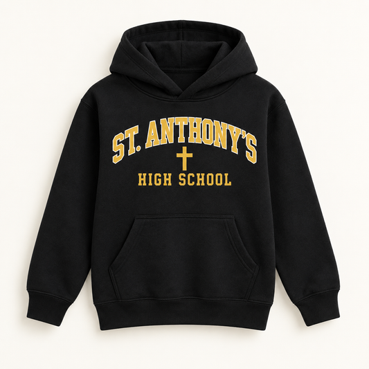 St. Anthony's High School Youth Collegiate Pullover Hoodie in Black