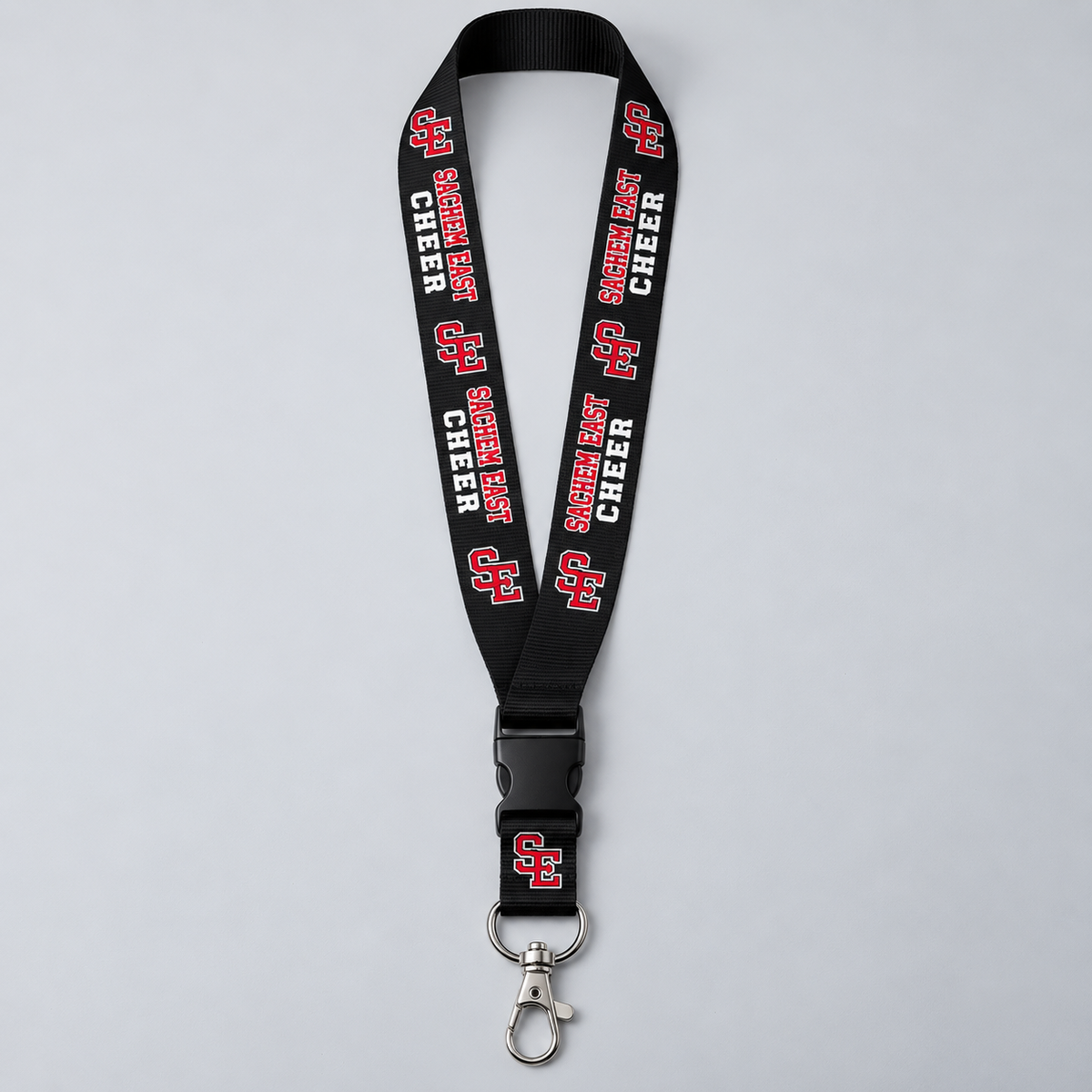 Sachem East Cheer Lanyard product mockup