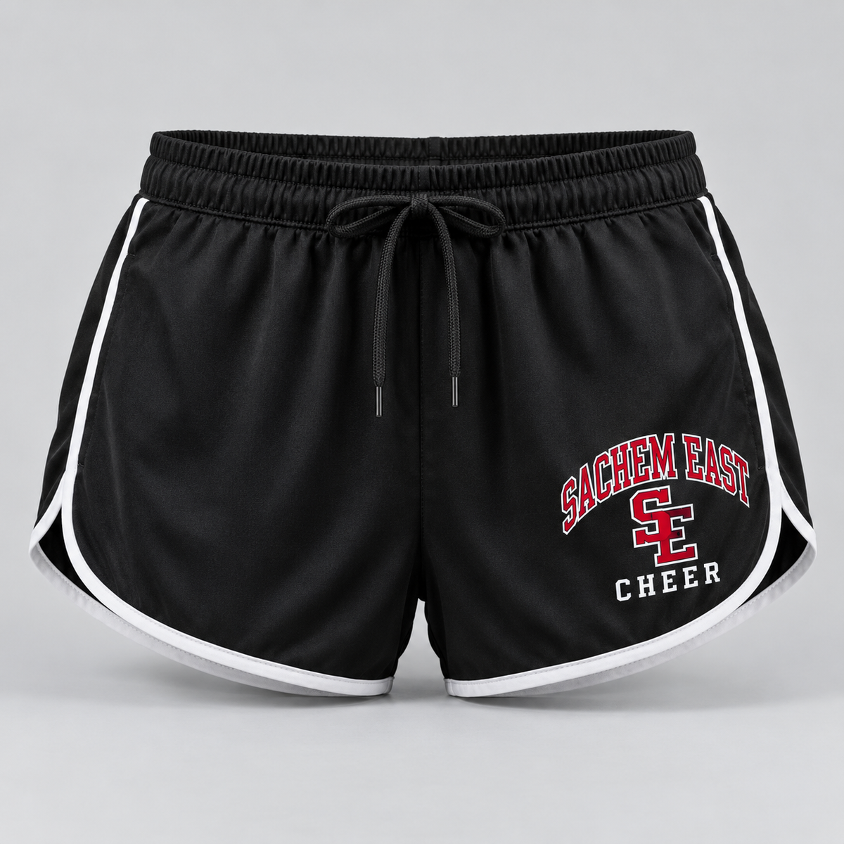 Sachem East Cheer Varsity Arch Athletic Shorts product mockup