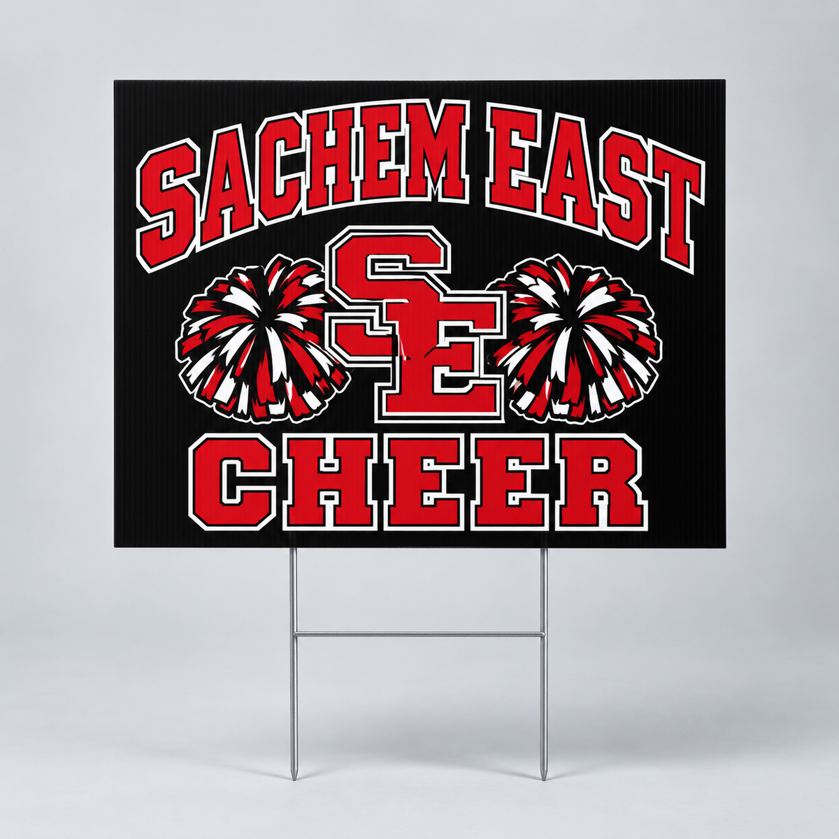 Sachem East Cheer Yard Sign product mockup