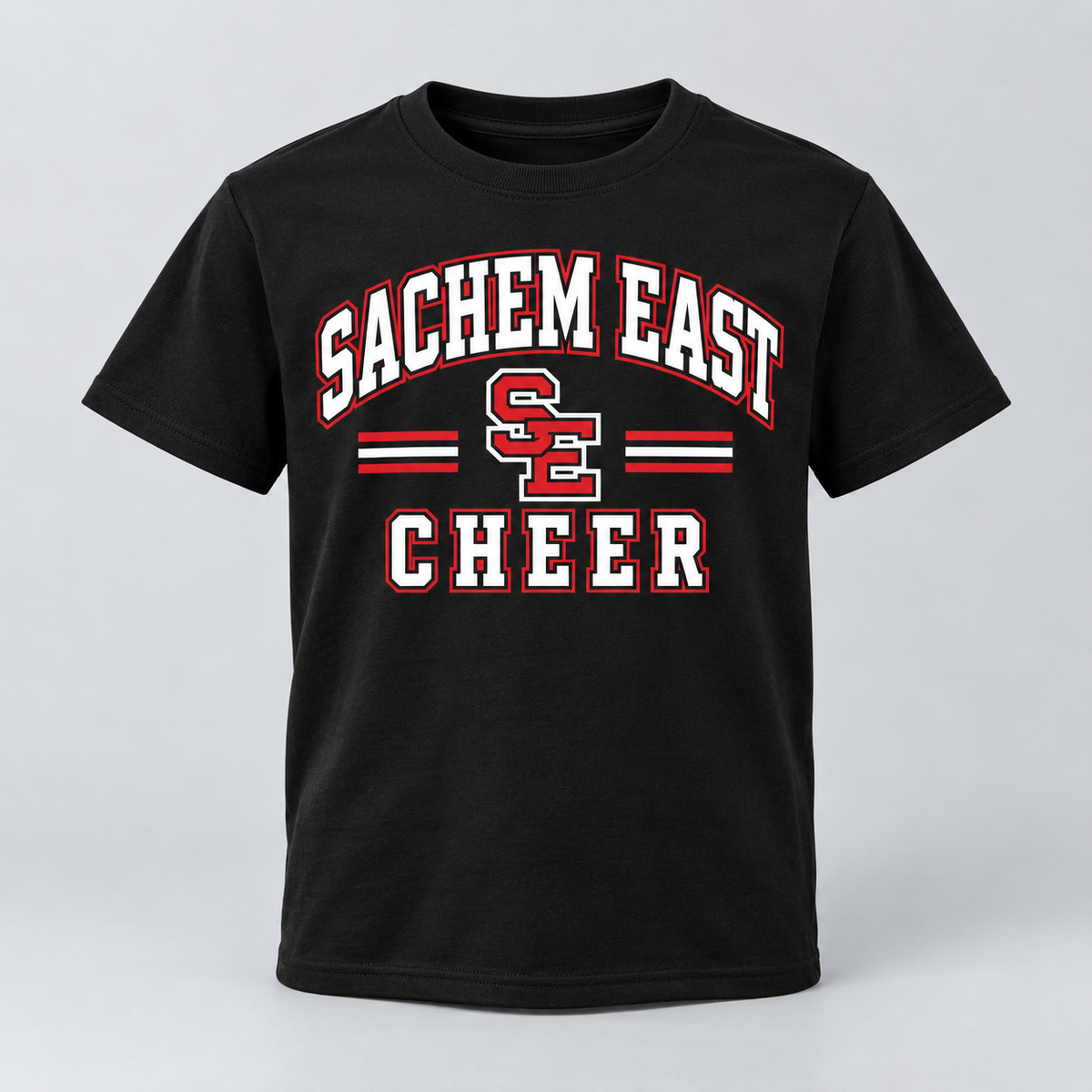 Sachem East Cheer Youth Varsity Youth T-Shirt product mockup