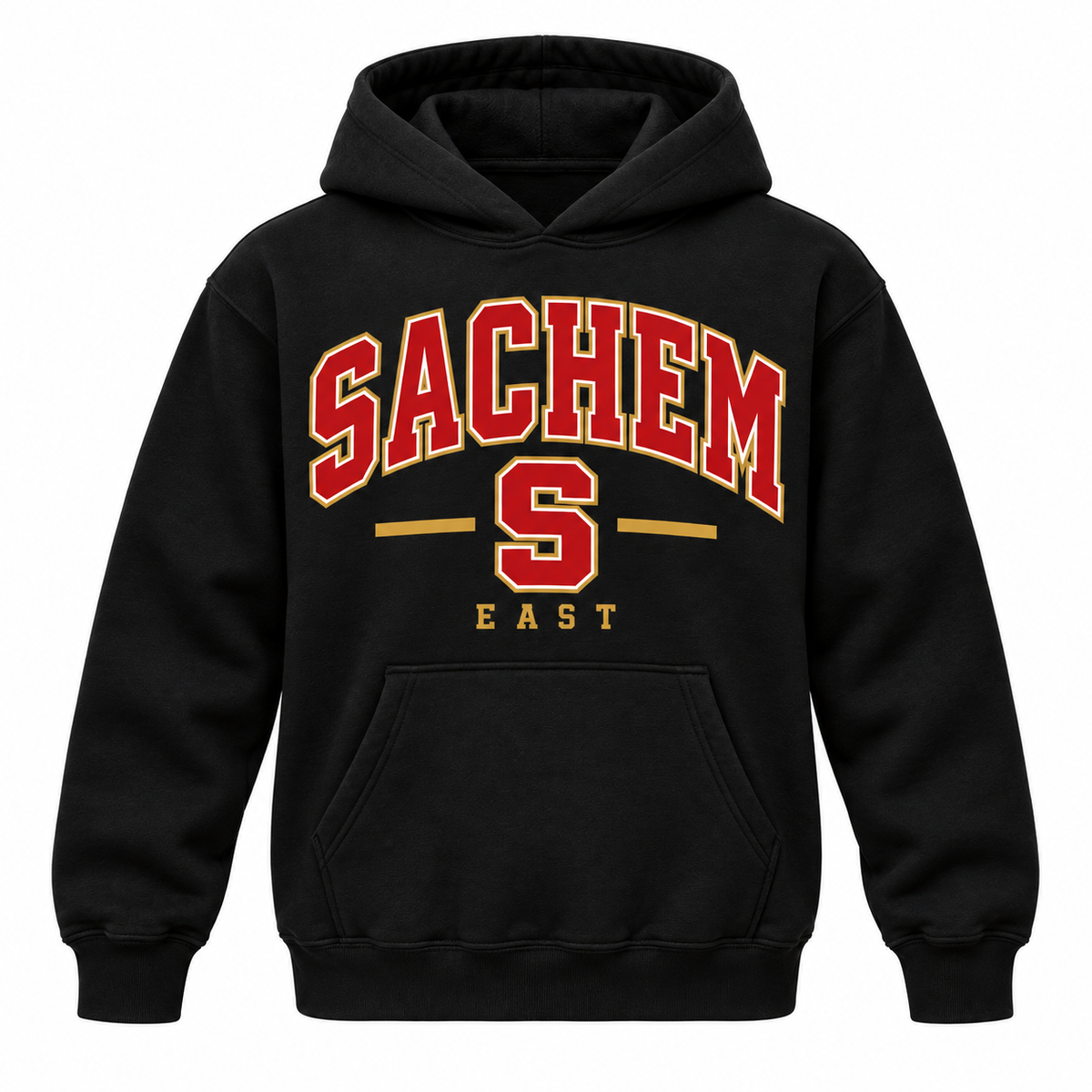 Sachem East Heritage S youth pullover hoodie in black