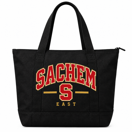 Sachem East Heritage S Zippered Tote in Black