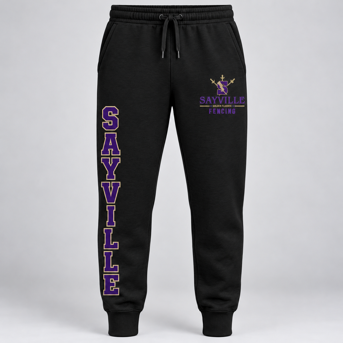 Black Sayville Fencing Joggers