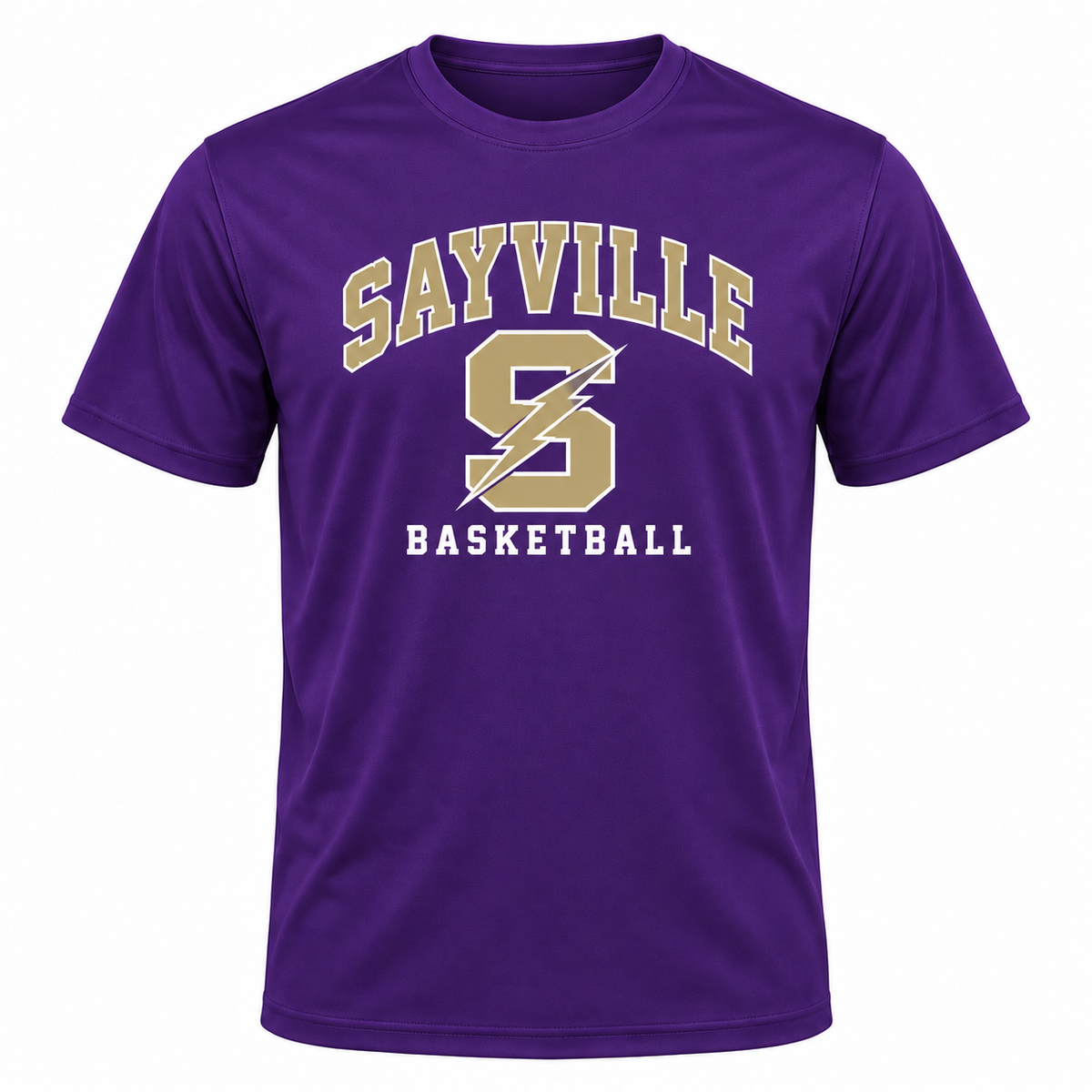 Sayville girls basketball Lightning S Performance Shooting Shirt in Purple