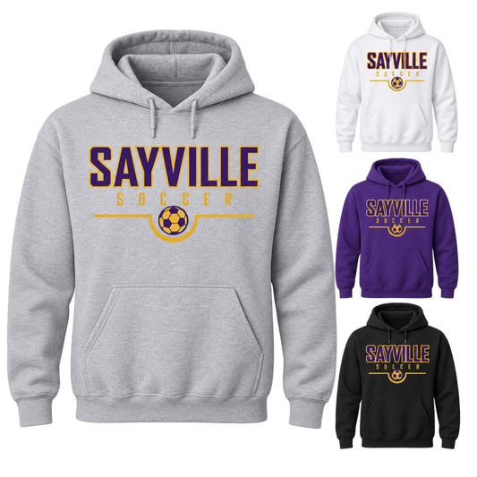 Sayville Soccer Signature Pullover Hoodie — available color views