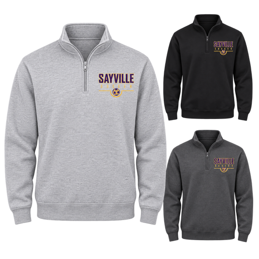 Sayville Soccer Sideline Quarter-Zip Sweatshirt — available color views