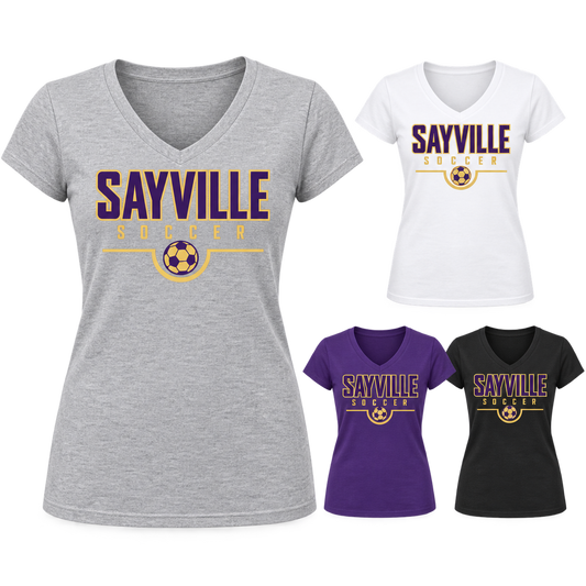 Sayville Soccer Women's Signature V-Neck — available color views