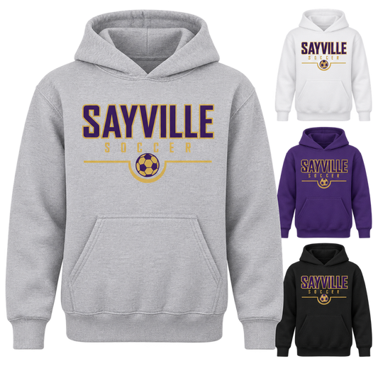 Sayville Soccer Youth Signature Pullover Hoodie — available color views