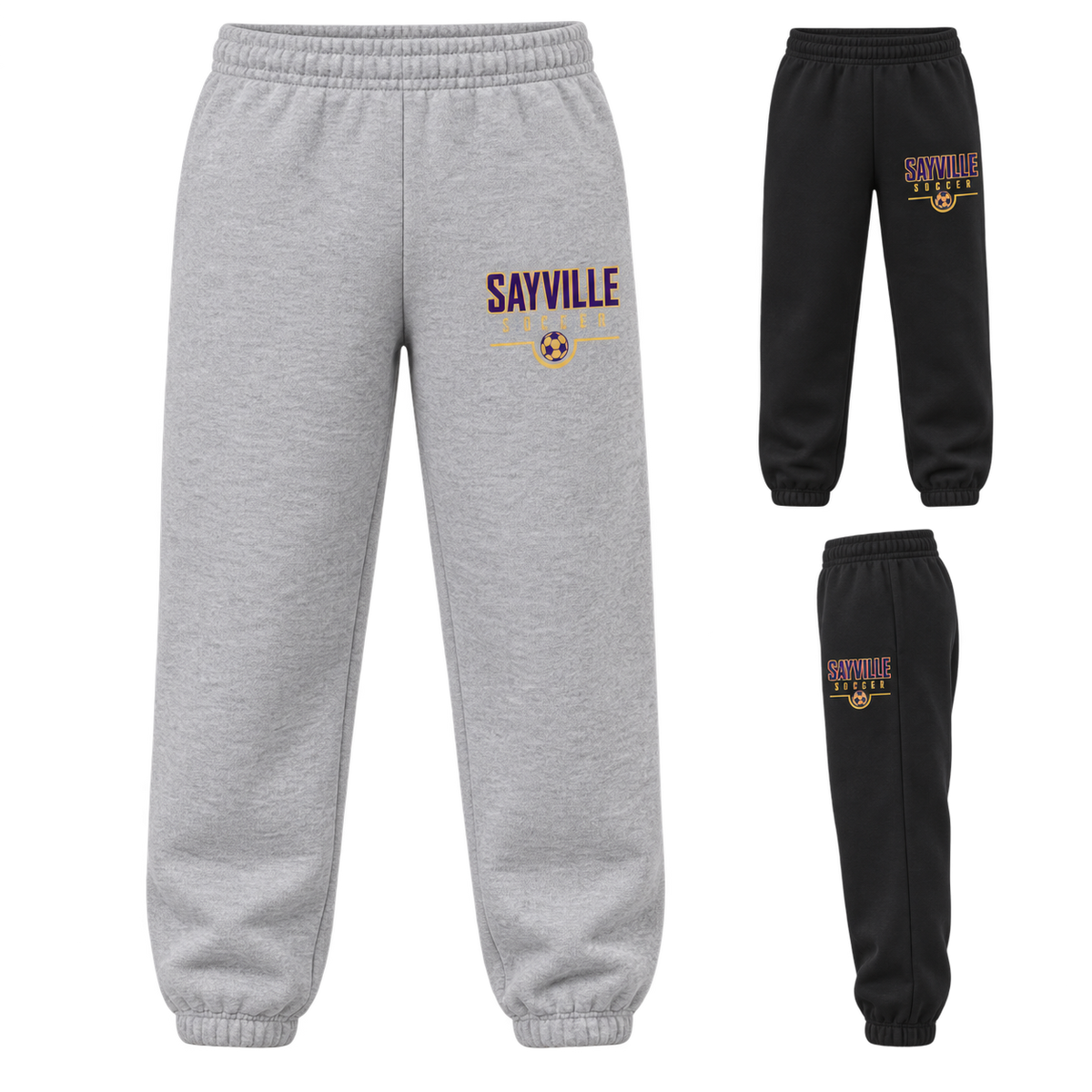 Sayville Soccer Youth Warm-Up Sweatpants — available color views