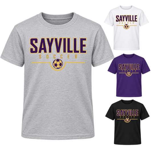 Sayville Soccer Youth Signature T-Shirt — available color views