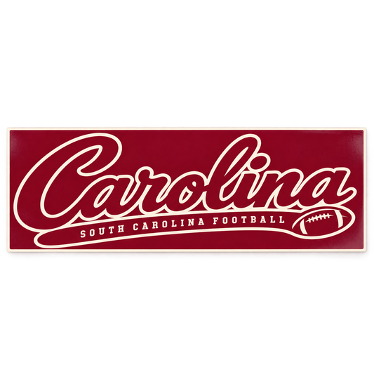 South Carolina Saturday Script Bumper Sticker — Team Colors