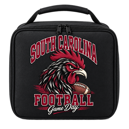South Carolina Mascot Insulated Lunch Bag — Black