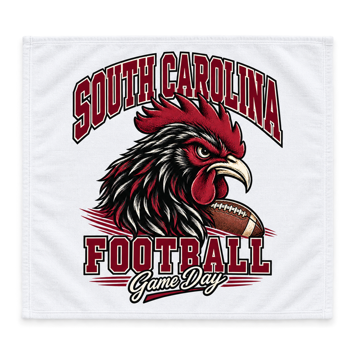 South Carolina Mascot Game Day Rally Towel — White