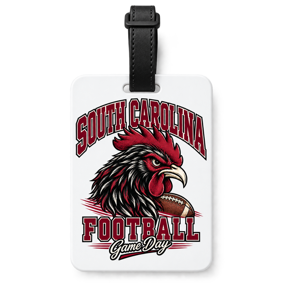 South Carolina Mascot Backpack & Luggage Tag — White