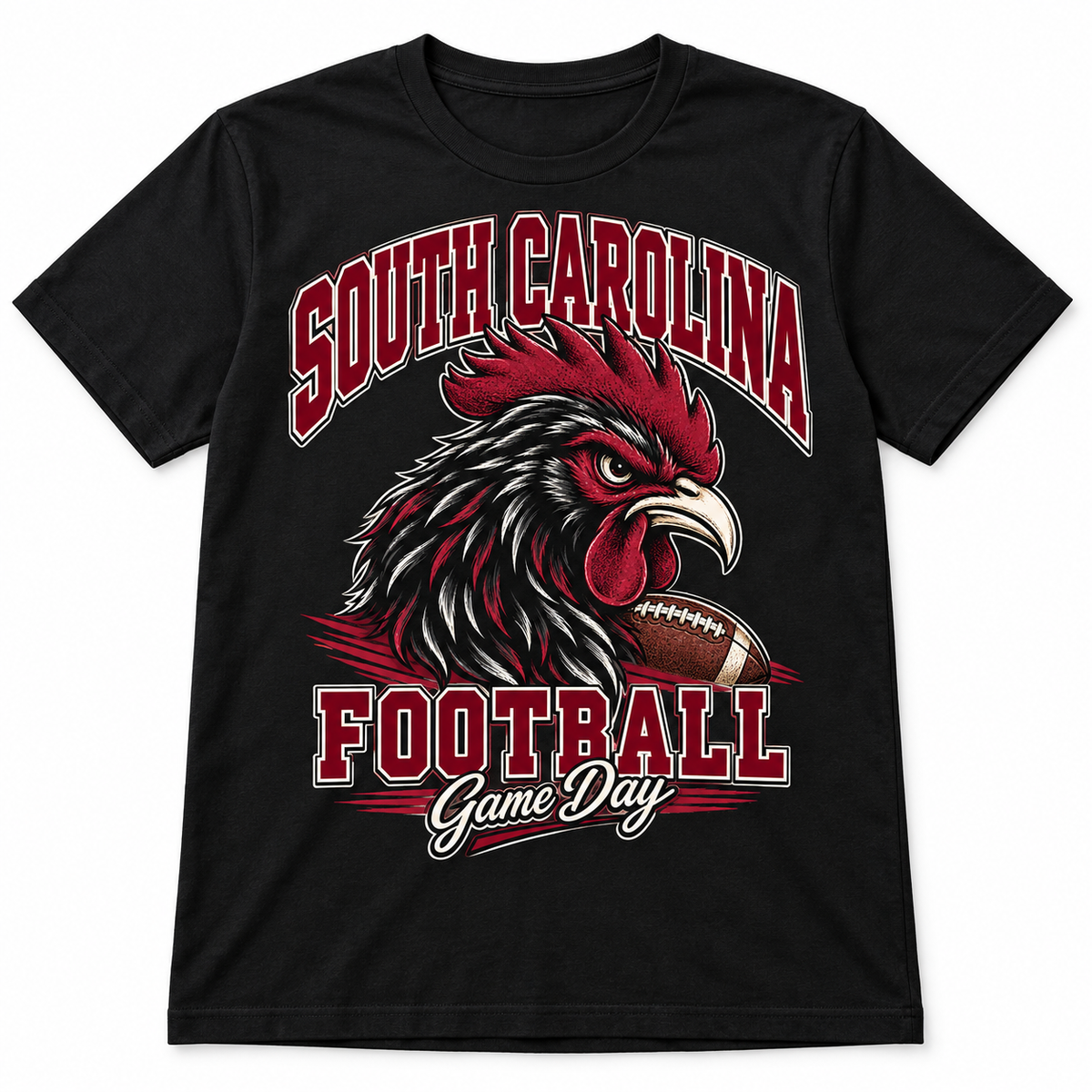 South Carolina Mascot Game Day T-Shirt in Black