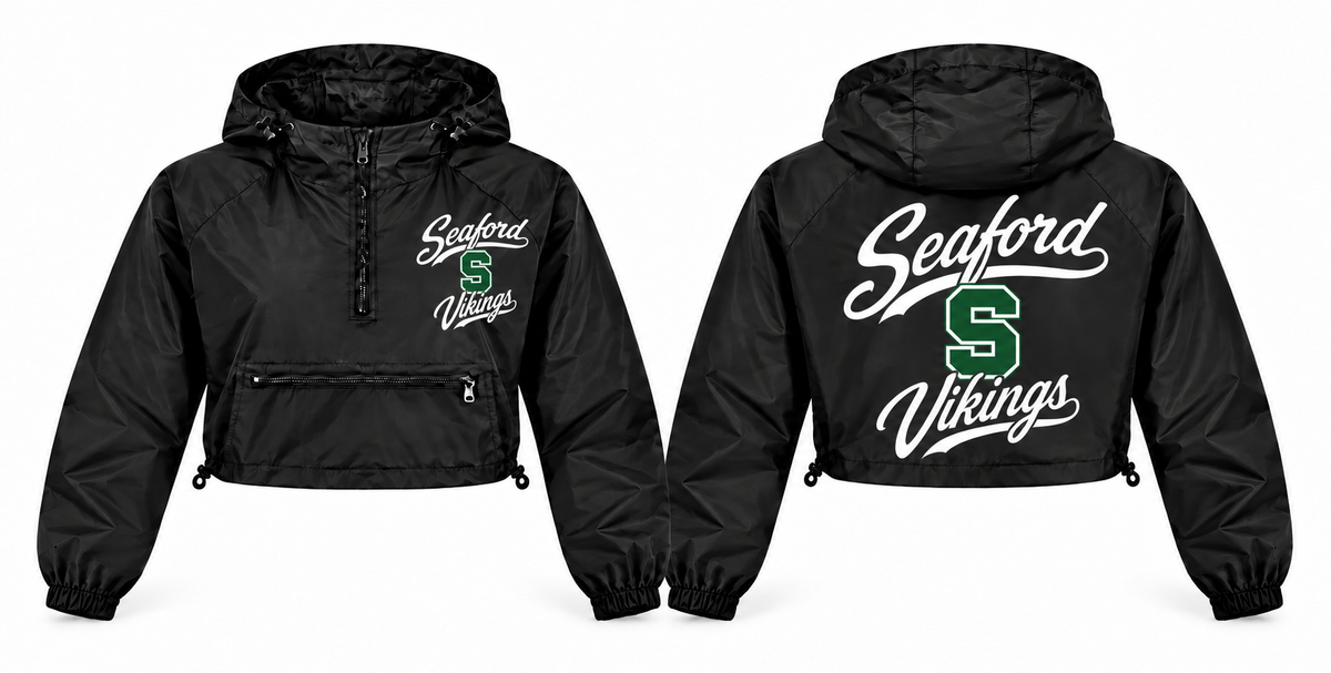 Seaford Vikings windbreaker front and back