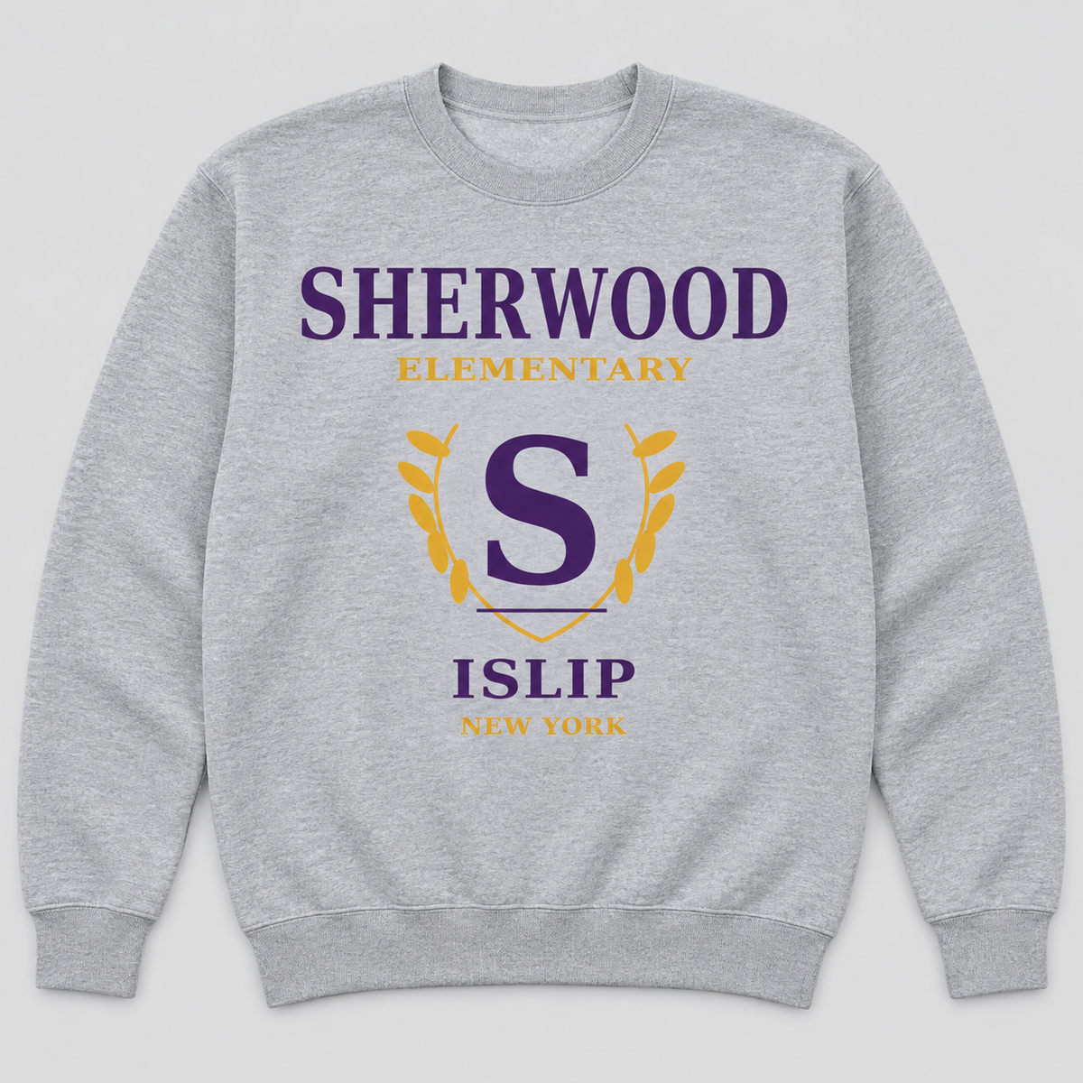 Sport Grey Sherwood Elementary Heritage S Adult Crewneck Sweatshirt