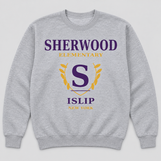 Sport Grey Sherwood Elementary Heritage S Adult Crewneck Sweatshirt