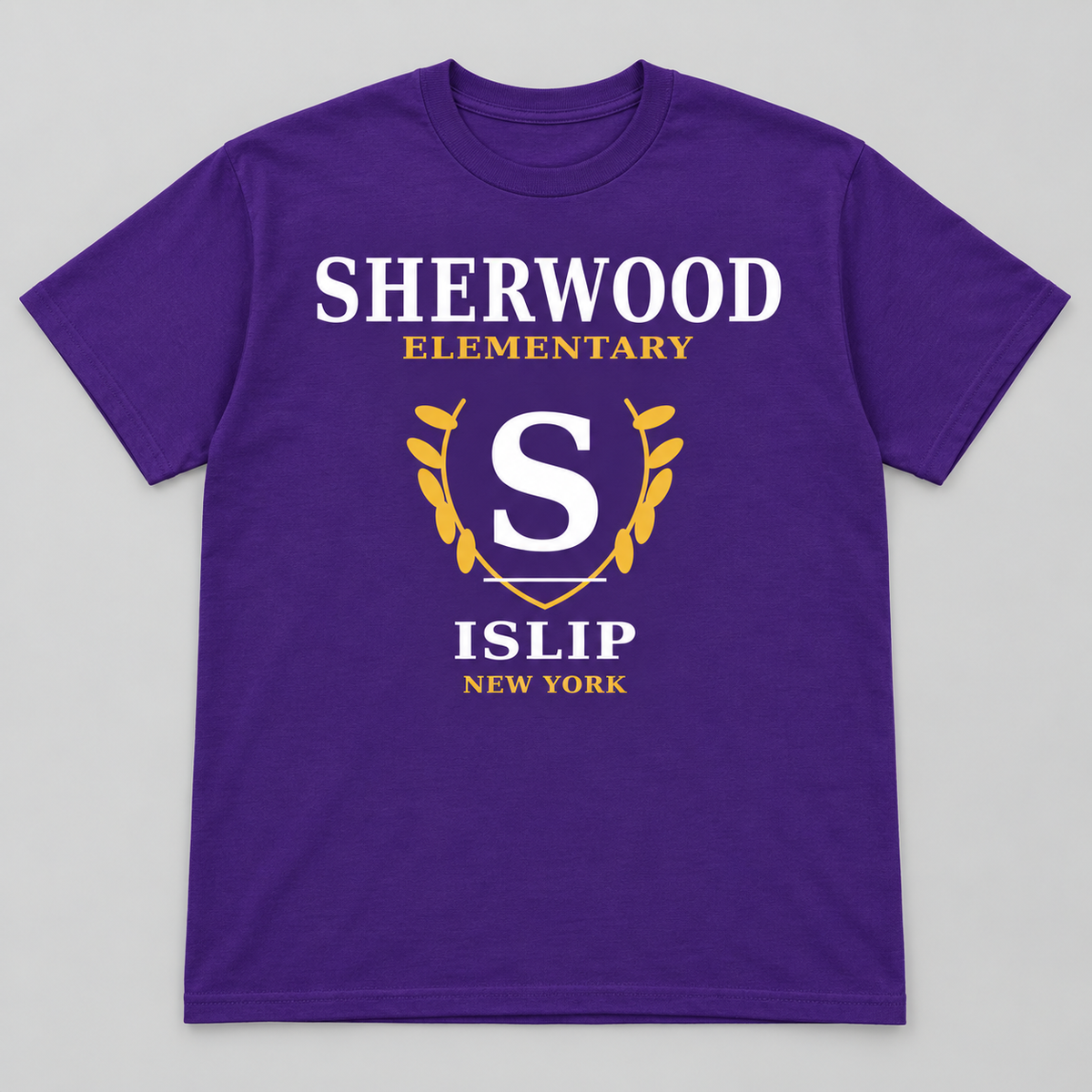 Purple Sherwood Elementary Heritage S Adult Tee