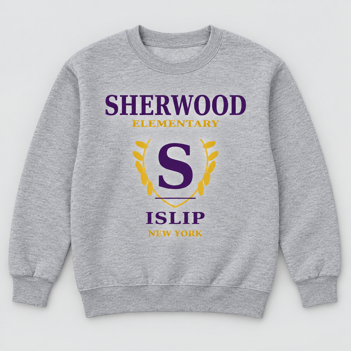 Sport Grey Sherwood Elementary Heritage S Youth Crewneck Sweatshirt