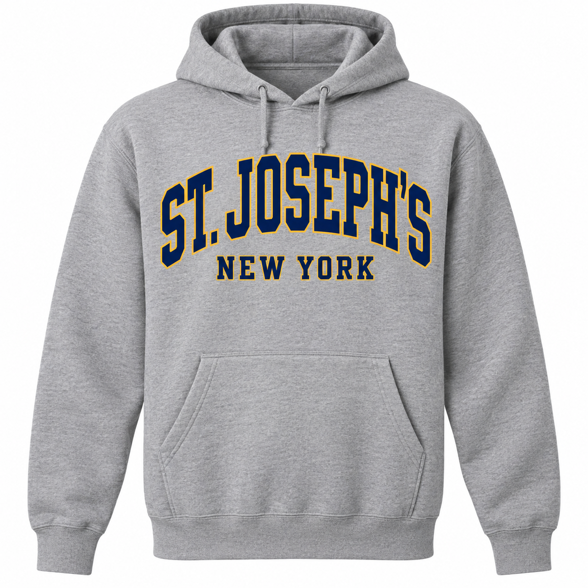 St. Joseph's New York Collegiate Arch Pullover Hoodie in heather gray