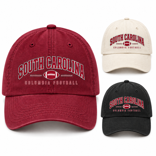 South Carolina Heritage Arch Adjustable Cap — left hero, stacked color variants