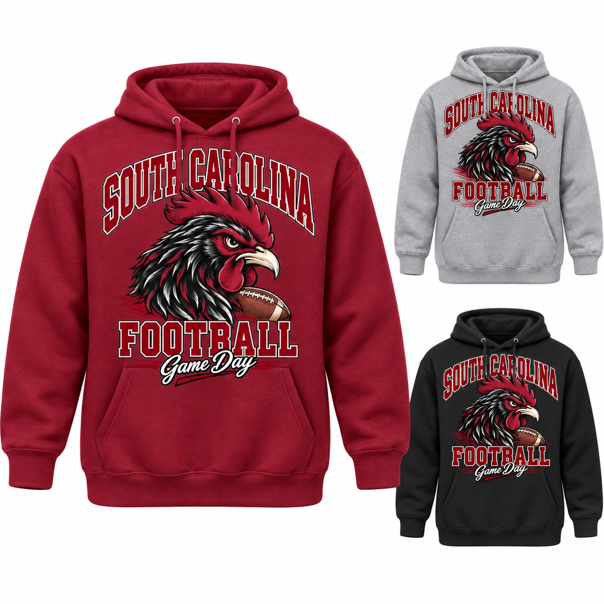 South Carolina Mascot Game Day Pullover Hoodie — color options