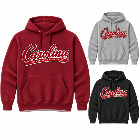 South Carolina Saturday Script Pullover Hoodie — left hero, stacked color variants