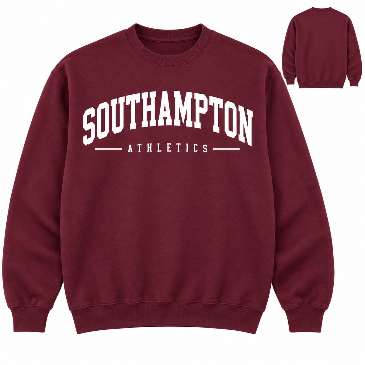 Southampton Collegiate Athletics Unisex Crewneck — Maroon