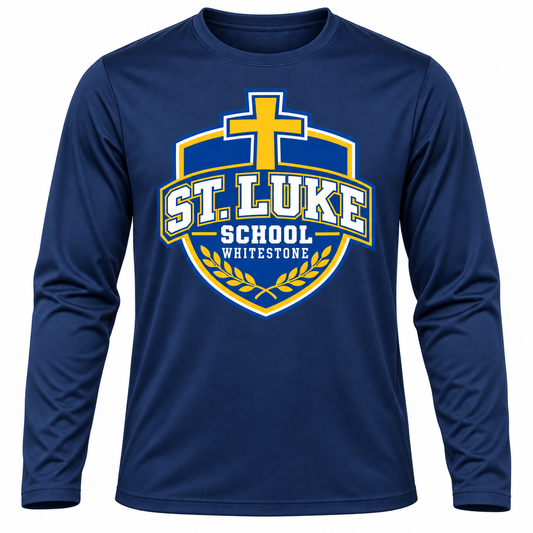 St. Luke School Adult Performance Long Sleeve in Sport Dark Navy