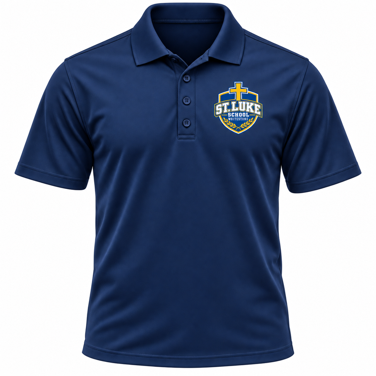 St. Luke School Adult Performance Polo in Sport Dark Navy