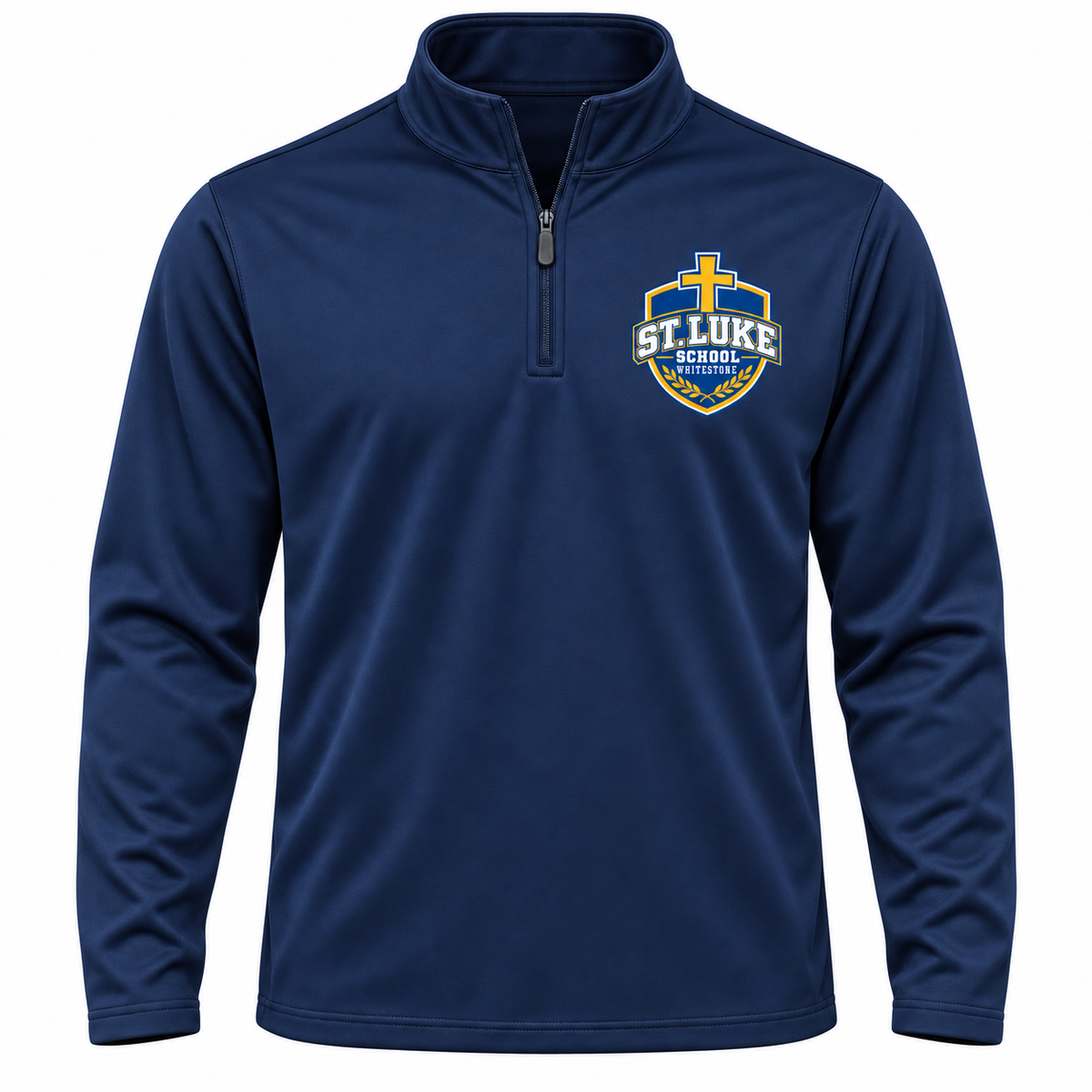 St. Luke School Adult Performance Quarter-Zip in Sport Dark Navy
