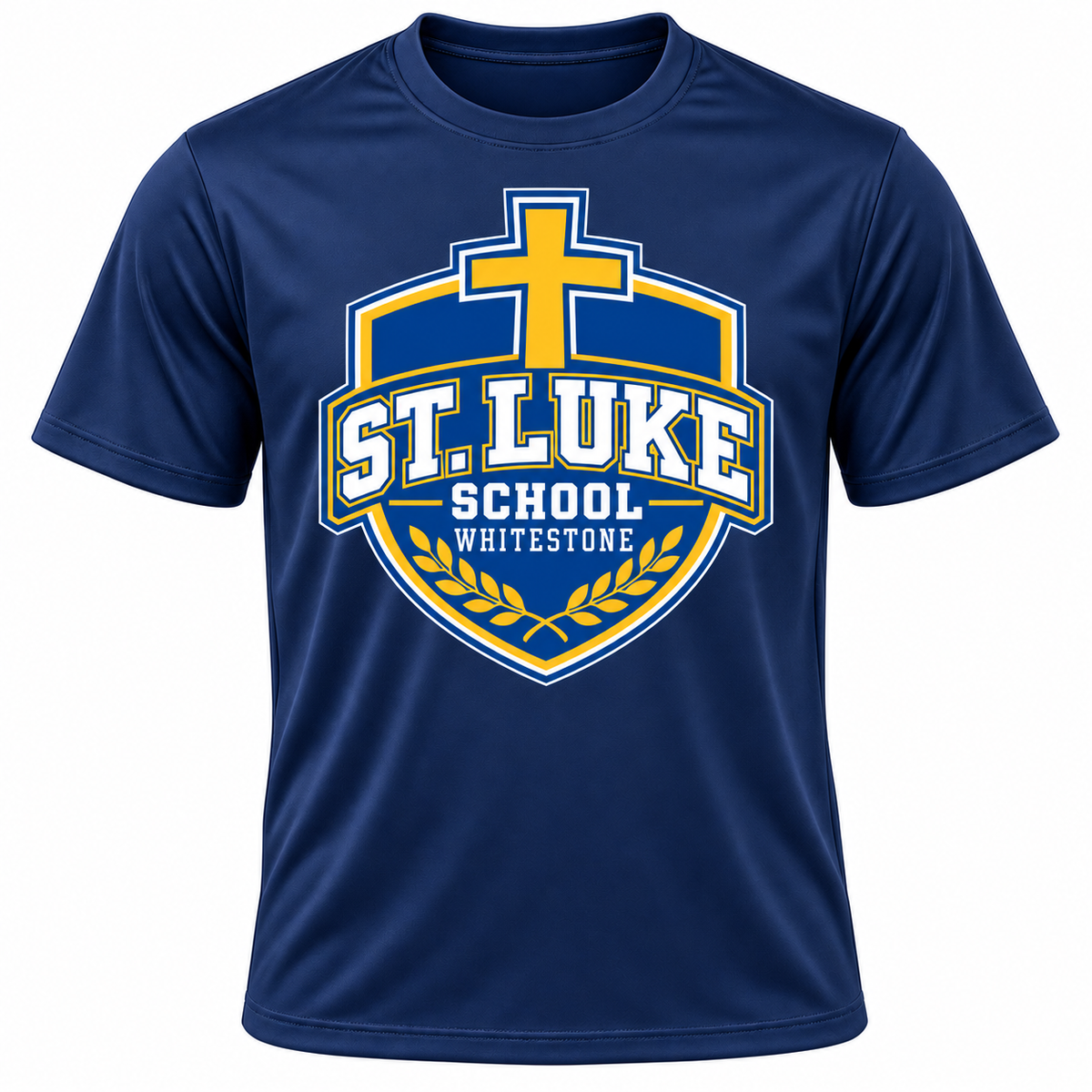 St. Luke School Adult Performance T-Shirt in Sport Dark Navy