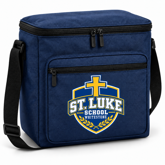 St. Luke School 12-Can Zippered Cooler Bag in Navy