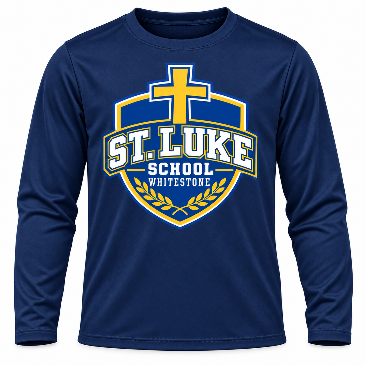 St. Luke School Youth Performance Long Sleeve in Sport Dark Navy