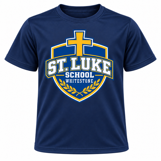 St. Luke School Youth Performance T-Shirt in Sport Dark Navy