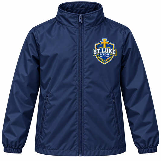 St. Luke School Youth Lightweight Windbreaker in Sport Dark Navy