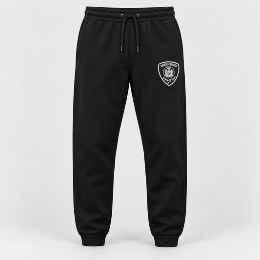 Town of Islip Range Officer Pocket Sweatpants - Black shield design