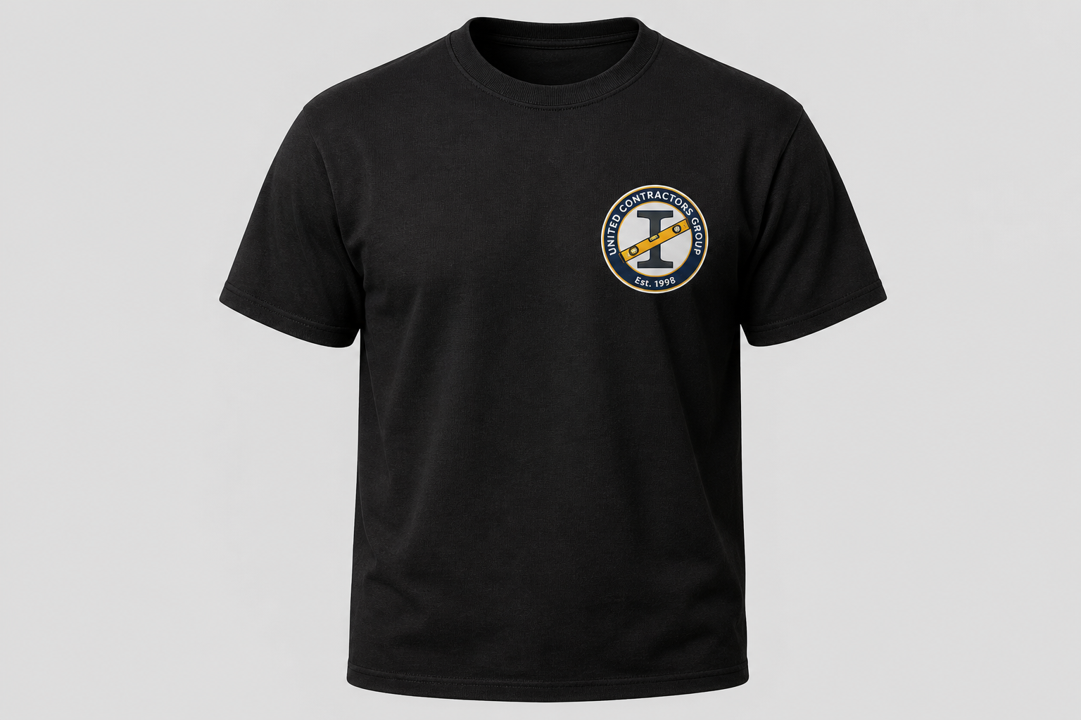 United Contractors Group tee front left chest