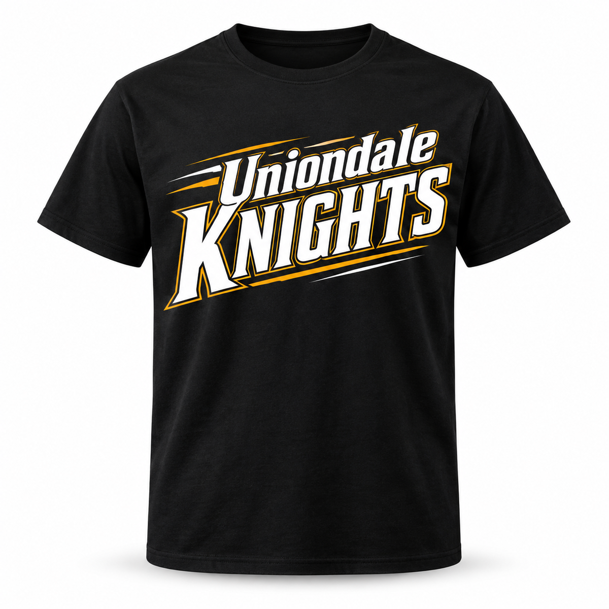 Uniondale Knights Court Serif T-Shirt in Black