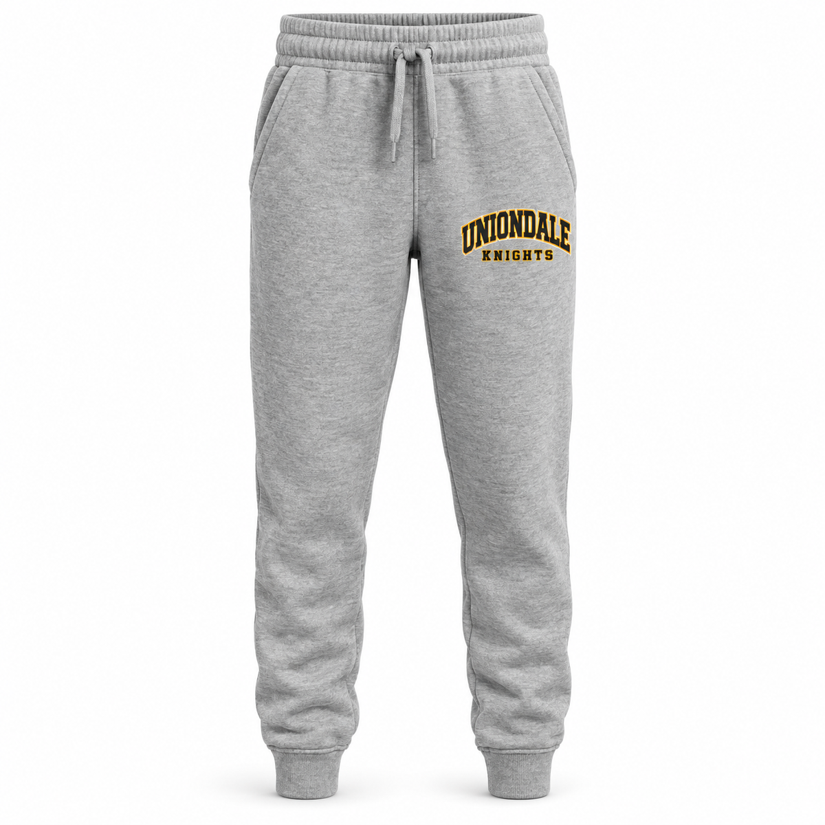 Uniondale Knights Youth Campus Fleece Joggers in Heather Gray