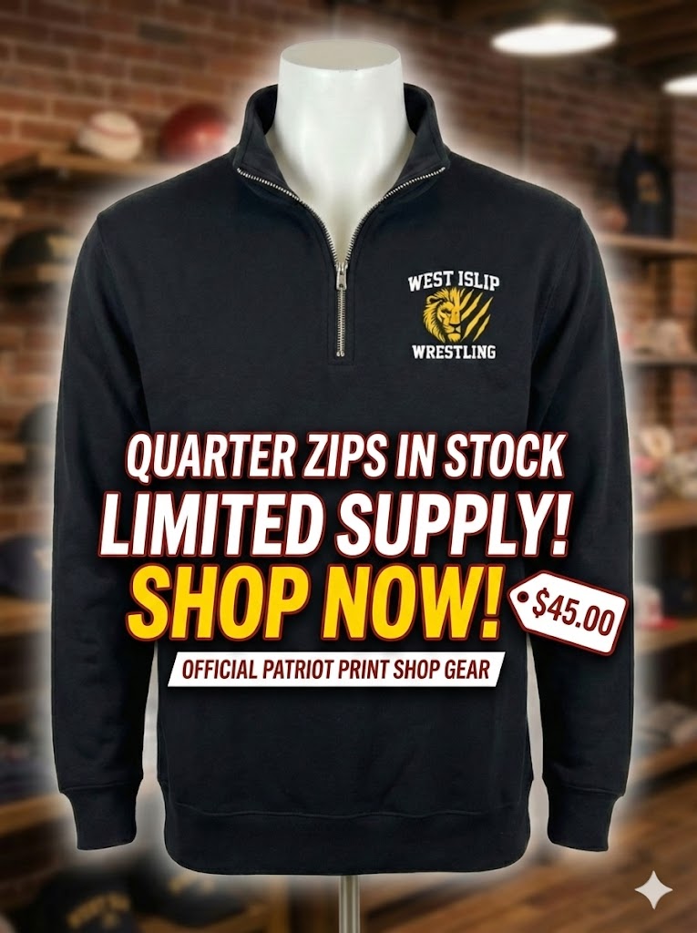 West Islip Wrestling Quarter Zip – LIONS Edition (On Sale)