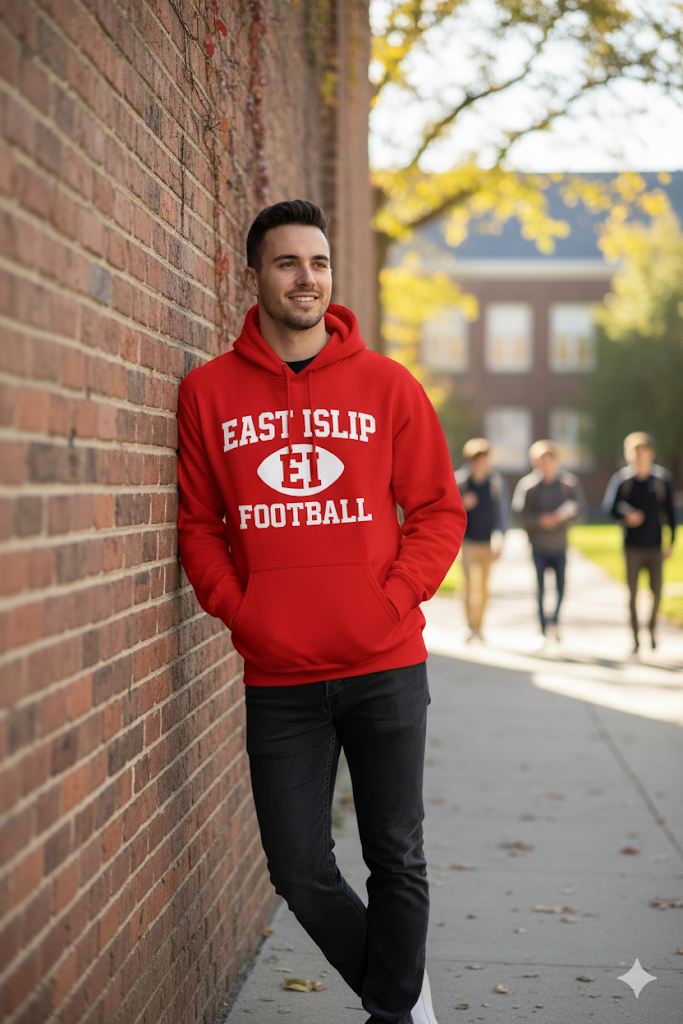 East Islip Football Heavyweight Hoodie