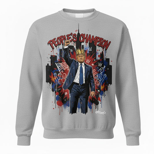 PEOPLE’S CHAMPION | The Street-King Crewneck (Heather Grey)